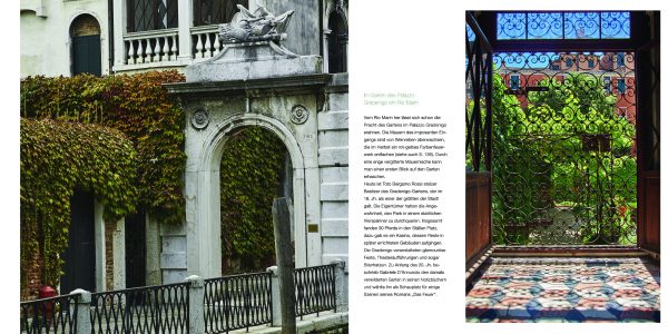 »Die Gärten von Venedig«, Norbert Heyl und Cristina Gregorin, Terra Magica Verlag, 2017. Im Garten der Peggy Guggenheim Collection.